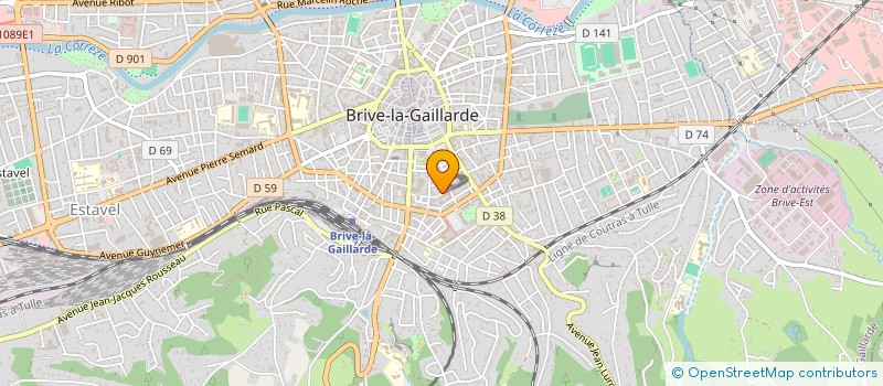 localisation de l'entreprise SYND COPROPRIETE RES BEAUSEJOUR  BRIVE-LA-GAILLARDE