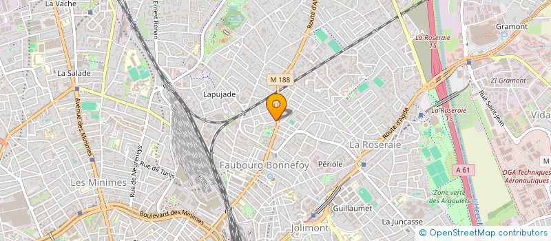 localisation de l'entreprise SYND COPROPRIETE RES BONNEFOY PONCHON à TOULOUSE