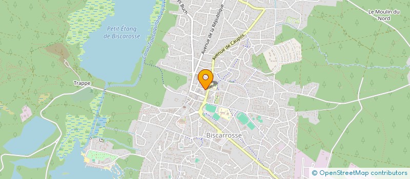 localisation de l'entreprise SYND COPROPRIETE RES  CATLAND  BISCARROSSE