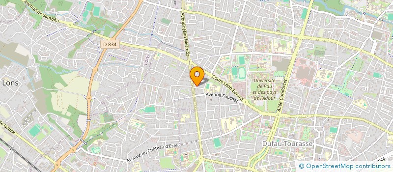 localisation de l'entreprise SYND COPROPRIETE RES CHANTILLY MERMOZ à PAU