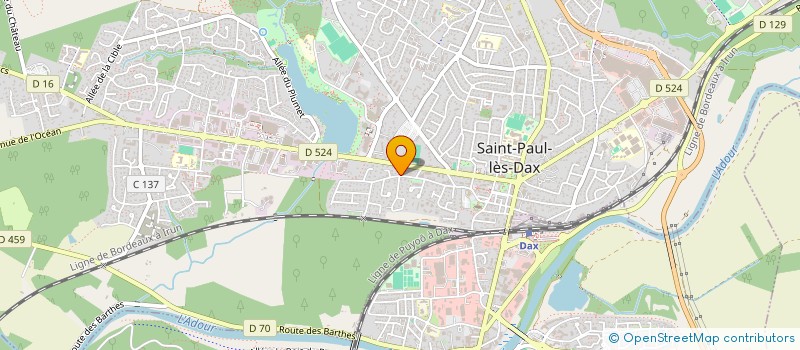 localisation de l'entreprise SYND COPROPRIETE RES CLOS NAPOLEON I  SAINT-PAUL-LES-DAX