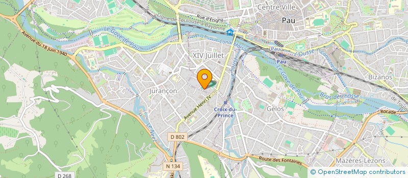 localisation de l'entreprise SYND COPROPRIETE RES CROIX DU PRINCE à PAU