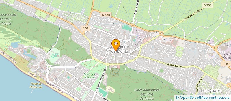 localisation de l'entreprise SYND COPROPRIETE RES DE GAULLE  SAINT-JEAN-DE-MONTS