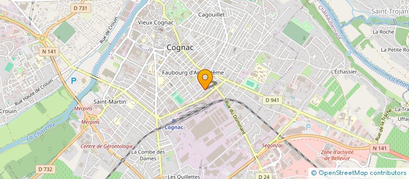 localisation de l'entreprise SYND COPROPRIETE RES DE L AVENIR à COGNAC