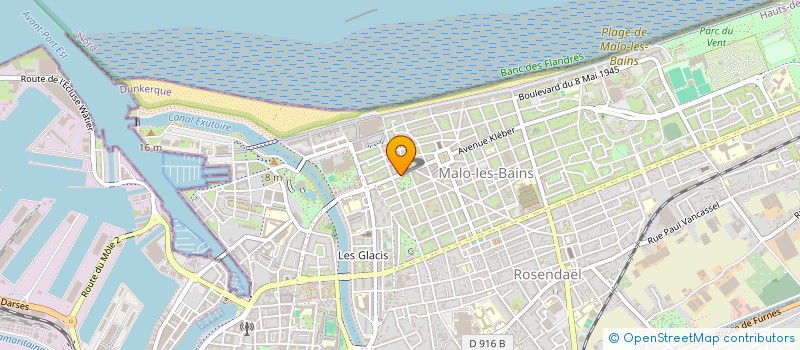 localisation de l'entreprise SYND COPROPRIETE  RES DES MARECHAUX à DUNKERQUE