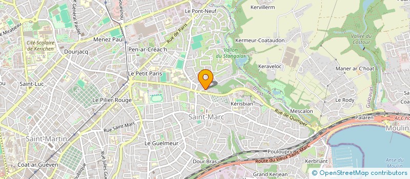 localisation de l'entreprise SYND COPROPRIETE RES DU BOT à BREST