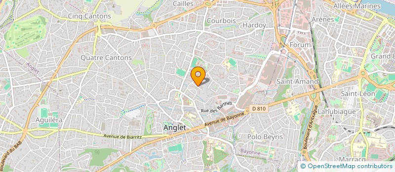 localisation de l'entreprise SYND COPROPRIETE RES DU CENTRE  ANGLET