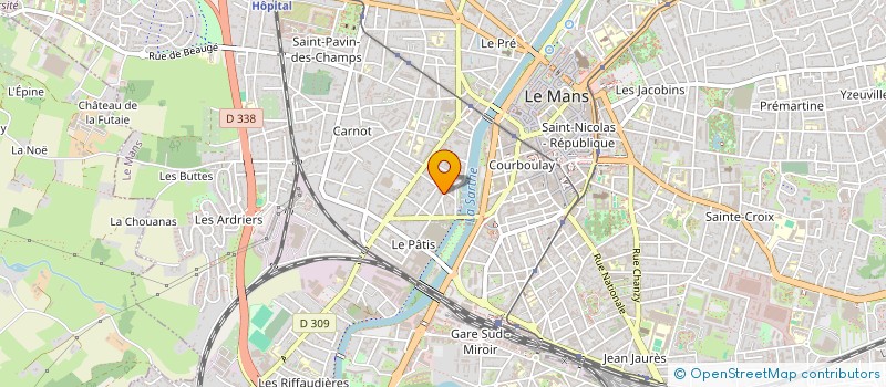 localisation de l'entreprise SYND COPROPRIETE RES HENRI BRISSON  LE MANS