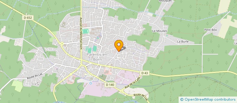 localisation de l'entreprise SYND COPROPRIETE RES LA FORET  PARENTIS-EN-BORN