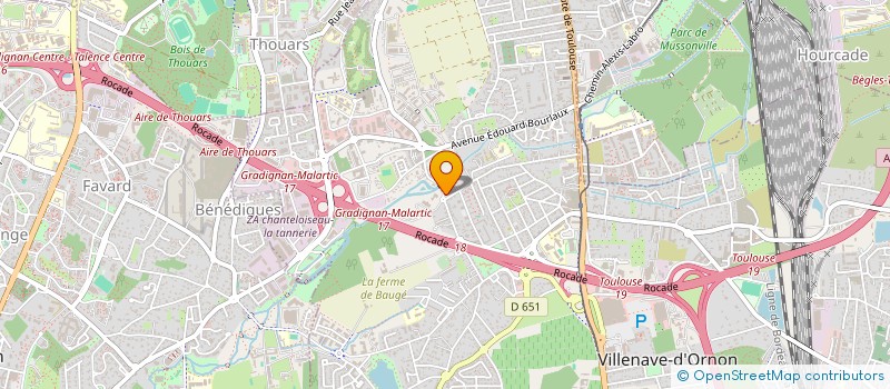 localisation de l'entreprise SYND COPROPRIETE RES LE CASTEL  VILLENAVE-D'ORNON