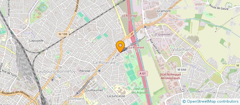 localisation de l'entreprise SYND COPROPRIETE RES LE CLOS DE GAILLAC à TOULOUSE