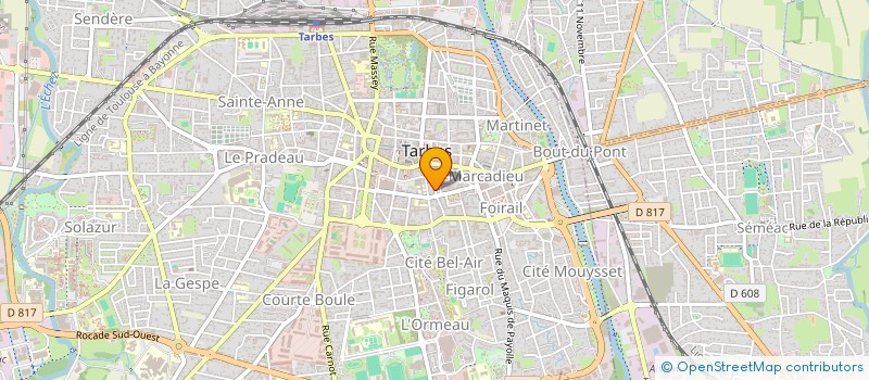 localisation de l'entreprise SYND COPROPRIETE RES MARRONNIERS  TARBES