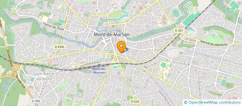 localisation de l'entreprise SYND COPROPRIETE RES MARTINON  MONT-DE-MARSAN