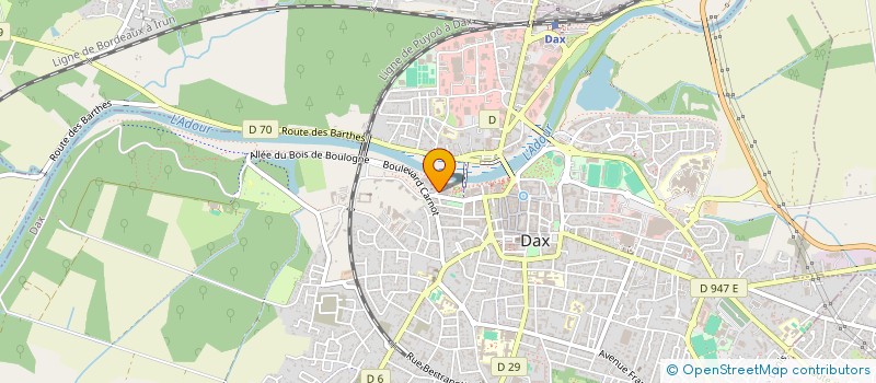 localisation de l'entreprise SYND COPROPRIETE RES RIVADOUR  DAX