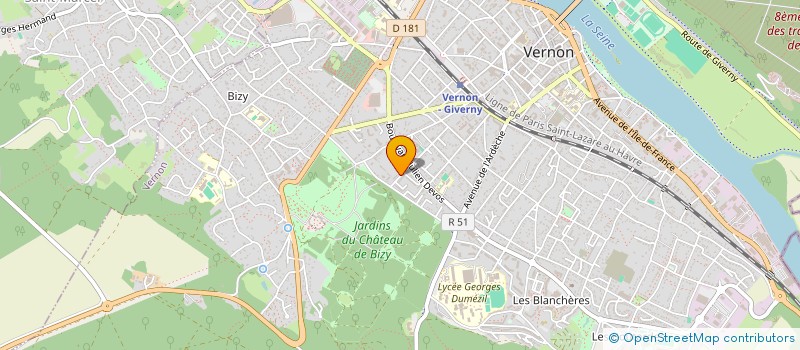 localisation de l'entreprise SYND COPROPRIETE RES SOUS LE PARC N 175  VERNON