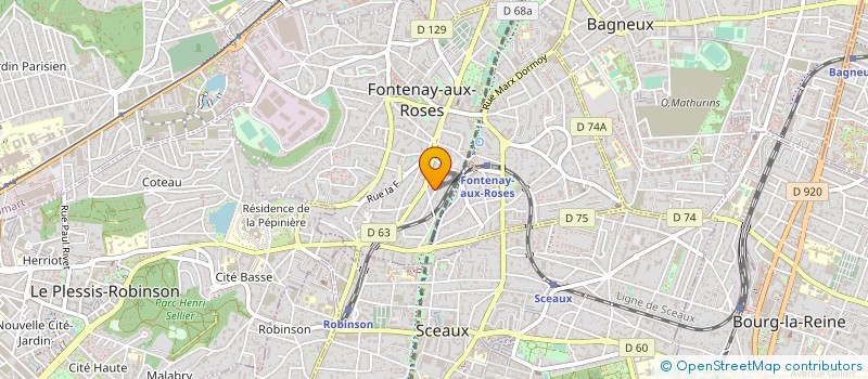 localisation de l'entreprise SYND. COPROPRIETE RESIDENCE ALEXANDRA à FONTENAY-AUX-ROSES
