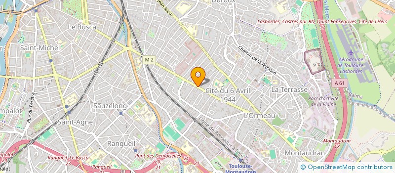 localisation de l'entreprise SYND COPROPRIETE RESIDENCE AUBUN à TOULOUSE