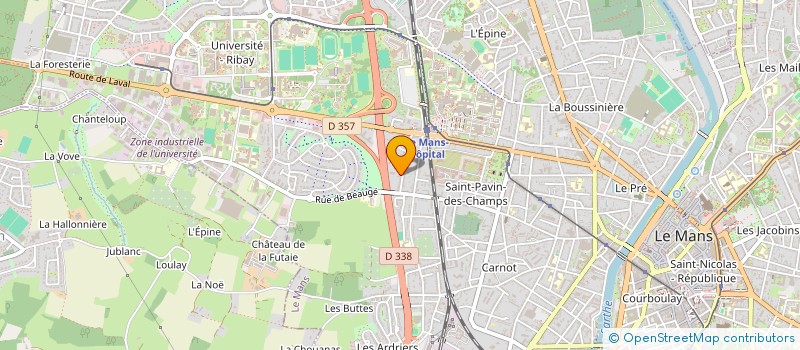 localisation de l'entreprise SYND COPROPRIETE RESIDENCE BALYVER  LE MANS