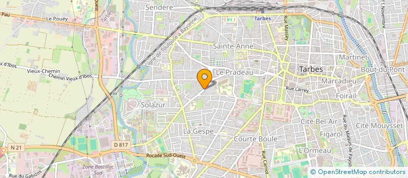 localisation de l'entreprise SYND COPROPRIETE RESIDENCE BEAU SOLEIL  TARBES