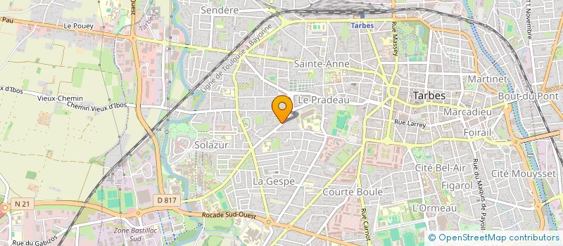 localisation de l'entreprise SYND COPROPRIETE RESIDENCE BEAULIEU  TARBES