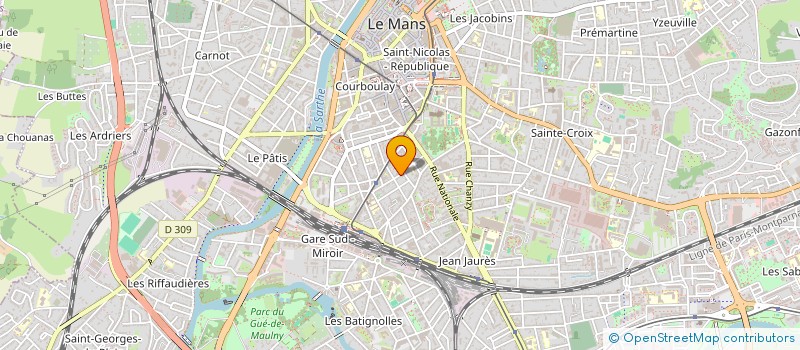 localisation de l'entreprise SYND COPROPRIETE RESIDENCE BEL AIR  LE MANS