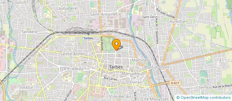 localisation de l'entreprise SYND COPROPRIETE RESIDENCE BERRENS  TARBES