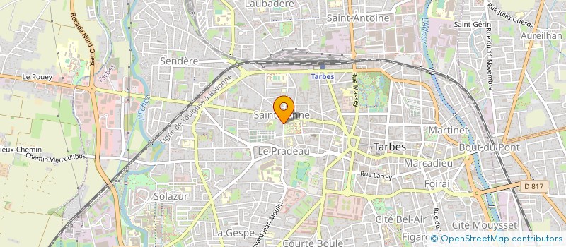 localisation de l'entreprise SYND COPROPRIETE RESIDENCE BERTHELOT  TARBES