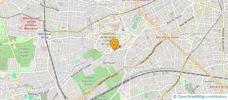 localisation de l'entreprise SYND COPROPRIETE RESIDENCE BETHMANN  BORDEAUX