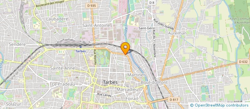 localisation de l'entreprise SYND COPROPRIETE RESIDENCE BIGERRIONS  TARBES