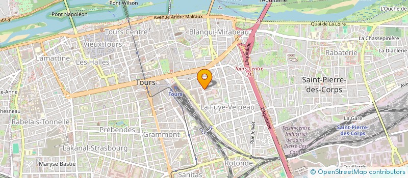 localisation de l'entreprise SYND COPROPRIETE RESIDENCE BOCAGE  TOURS