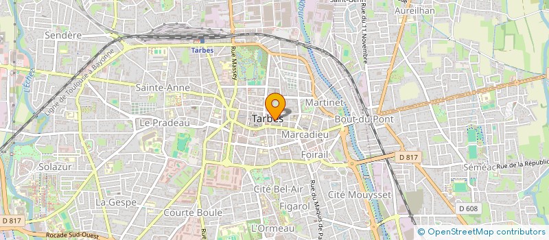 localisation de l'entreprise SYND COPROPRIETE RESIDENCE BRAUHAUBAN 51  TARBES