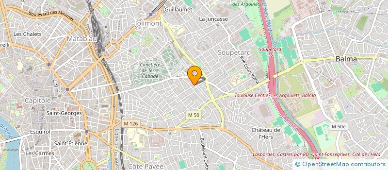 localisation de l'entreprise SYND COPROPRIETE RESIDENCE BROUSSIAC à TOULOUSE