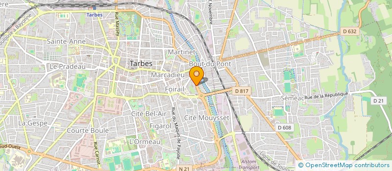 localisation de l'entreprise SYND COPROPRIETE RESIDENCE CHATELAINE  TARBES