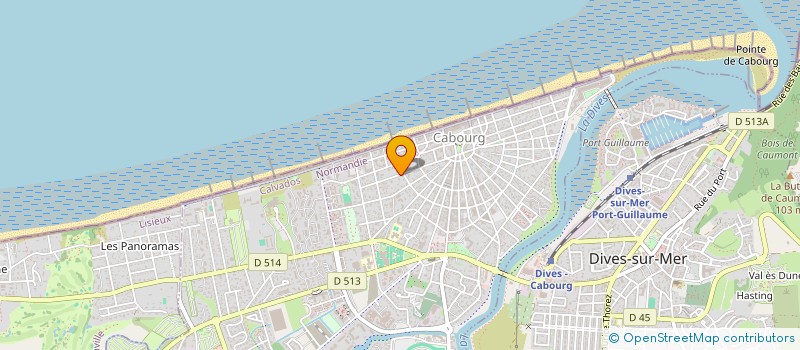 localisation de l'entreprise SYND COPROPRIETE RESIDENCE CLEMENCEAU  CABOURG