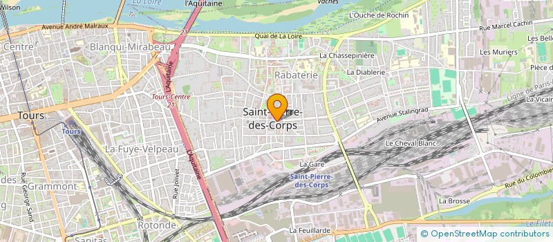 localisation de l'entreprise SYND COPROPRIETE RESIDENCE DE LA MAIRIE  SAINT-PIERRE-DES-CORPS