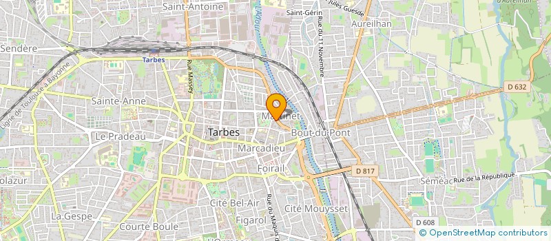 localisation de l'entreprise SYND COPROPRIETE RESIDENCE DES 4 VALLEES  TARBES