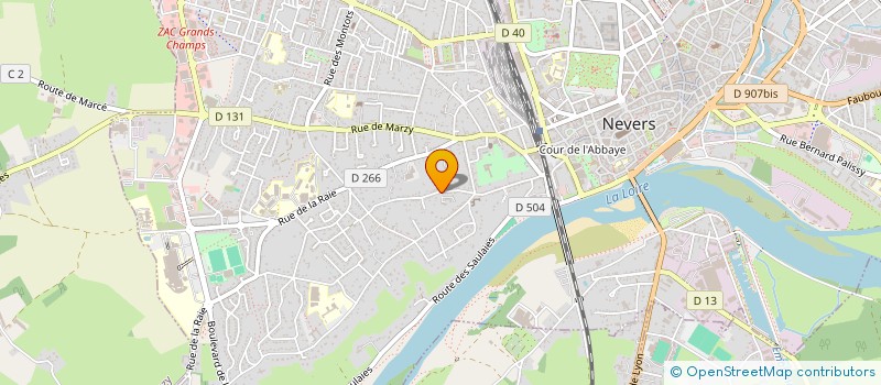 localisation de l'entreprise SYND COPROPRIETE RESIDENCE DES CHAILLOUX  NEVERS