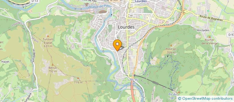 localisation de l'entreprise SYND COPROPRIETE RESIDENCE DU GAVE  LOURDES