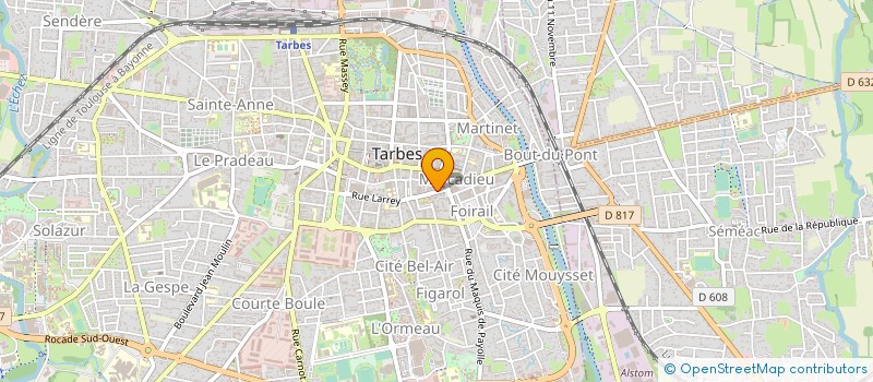 localisation de l'entreprise SYND COPROPRIETE RESIDENCE FABERES  TARBES