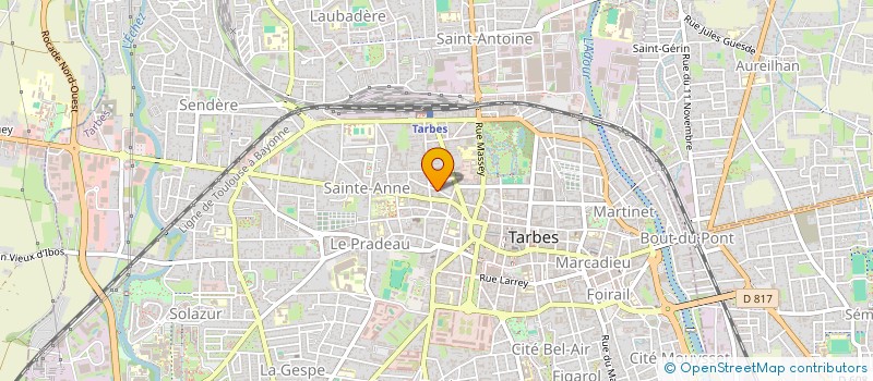 localisation de l'entreprise SYND COPROPRIETE RESIDENCE FEUILLANTINES  TARBES