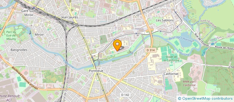 localisation de l'entreprise SYND COPROPRIETE RESIDENCE FIZEAU  LE MANS