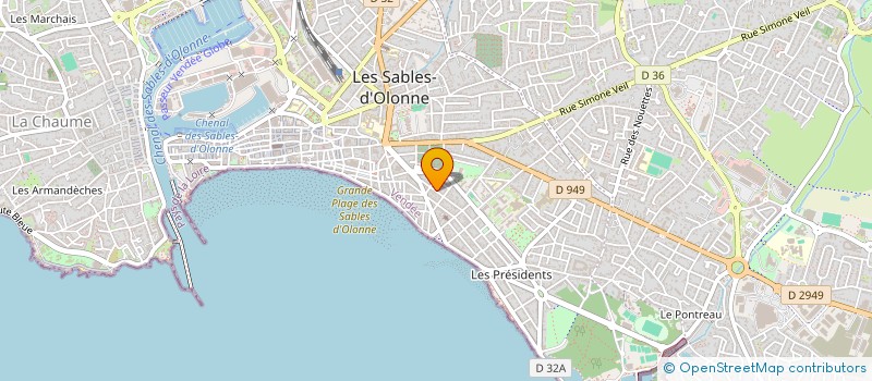 localisation de l'entreprise SYND COPROPRIETE RESIDENCE FLEUR DE SEL à LES SABLES D'OLONNE