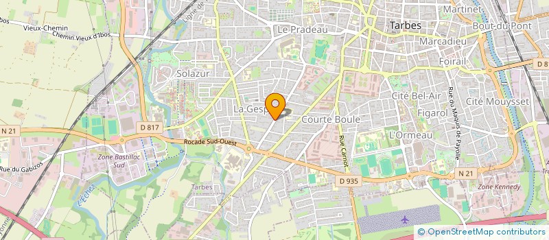 localisation de l'entreprise SYND COPROPRIETE RESIDENCE GESPE  TARBES