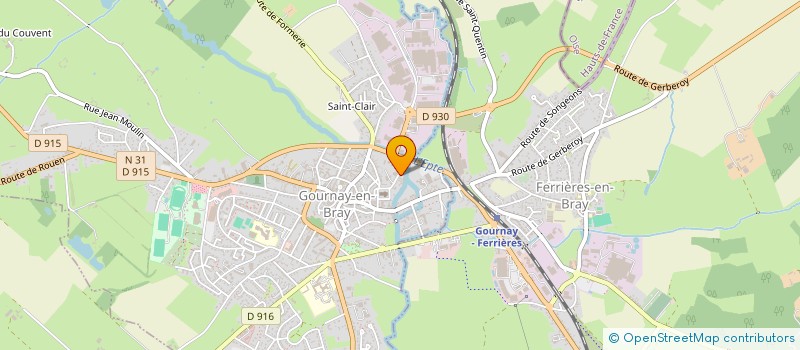 localisation de l'entreprise SYND COPROPRIETE RESIDENCE HEUDES  GOURNAY-EN-BRAY