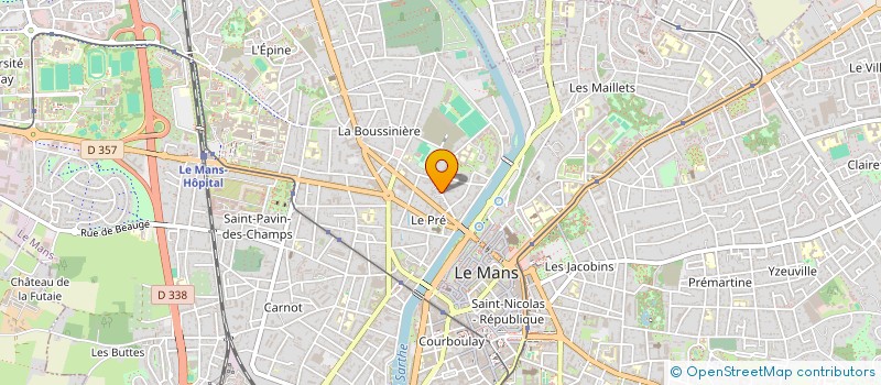 localisation de l'entreprise SYND COPROPRIETE RESIDENCE ISABELLE  LE MANS