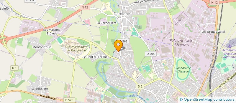 localisation de l'entreprise SYND COPROPRIETE RESIDENCE LA BOISSIERE à DAMIGNY