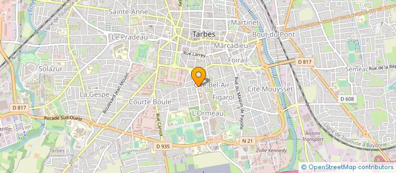 localisation de l'entreprise SYND COPROPRIETE RESIDENCE LA CROISEE  TARBES