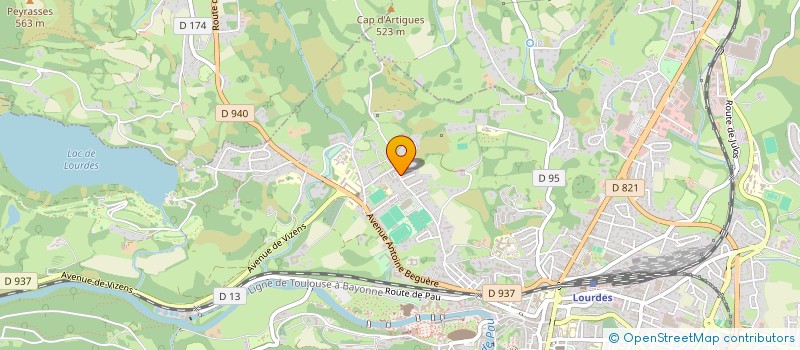 localisation de l'entreprise SYND COPROPRIETE RESIDENCE LARRIBET  LOURDES