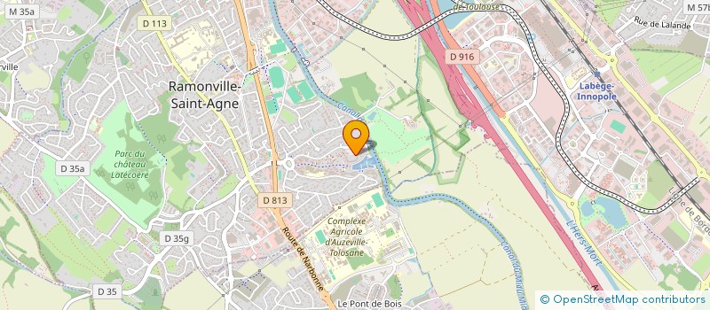 localisation de l'entreprise SYND COPROPRIETE RESIDENCE LE BRIGANTIN  RAMONVILLE-SAINT-AGNE