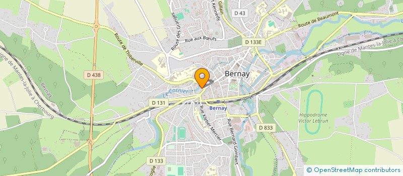 localisation de l'entreprise SYND COPROPRIETE RESIDENCE LE FORUM  BERNAY